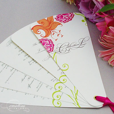 booklet wedding program column booklet