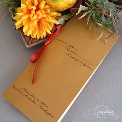 booklet wedding program