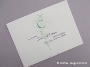 Exquisite Addressing, monogram flourish