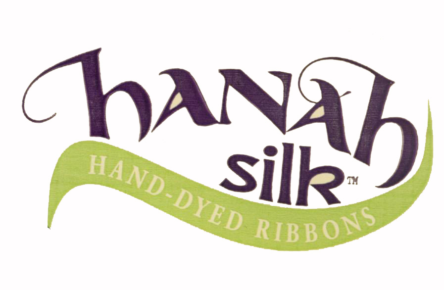 Hanah silk, Hannah silk, hand-dyed silk ribbons, tie dyed ribbon