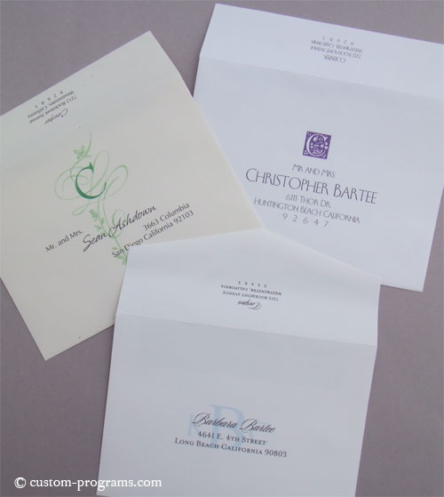 Envelope Addressing, 
Exquisite Addressing