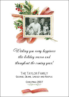 holiday photo card