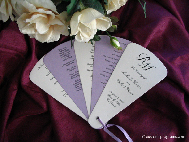 fancy wedding programs