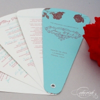 Aqua Red Roses FanPicture