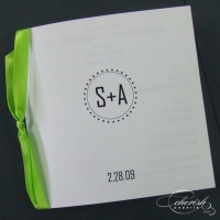 Lime Dots Square BookletPicture