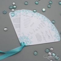 Turquoise Filigree FanPicture